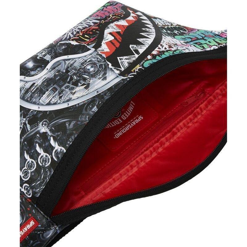Sprayground Split Cybershark Savvy Crossbody Bag, , medium