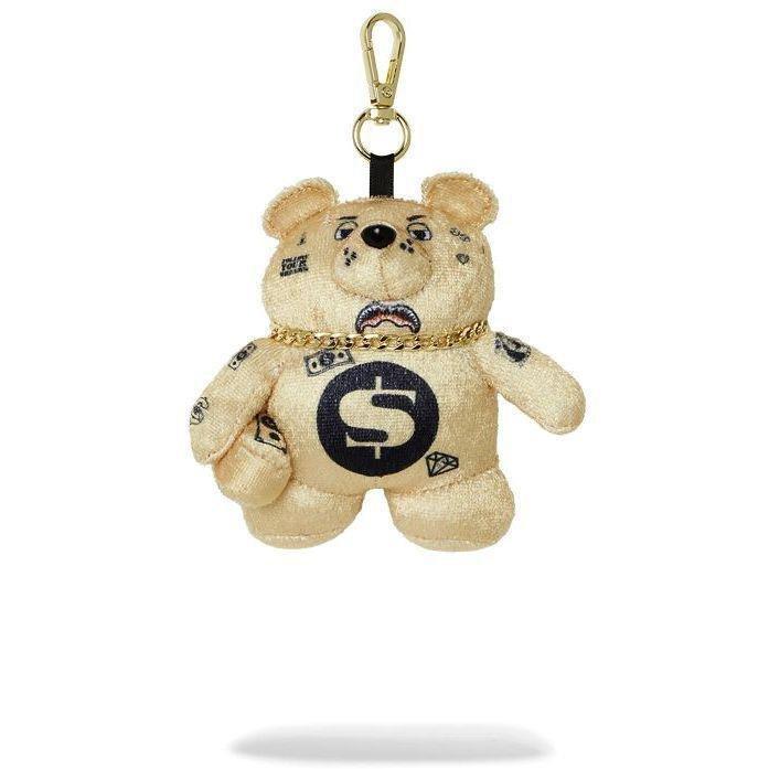 Sprayground Gold Mystery Bear Bag Clip, , medium