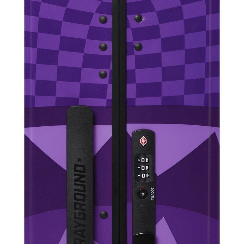 Sprayground Purple Shark Sharks In Paris Carry-On Luggage, , large image number 0