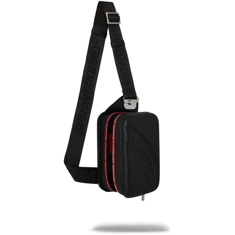 Sprayground Printed Zip Shark Embossed Sling Bag, , large image number 0