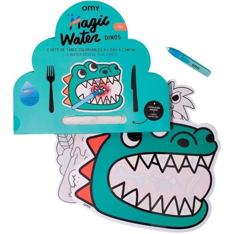 Omy Magic Water Placemats - Dino, , large image number 0