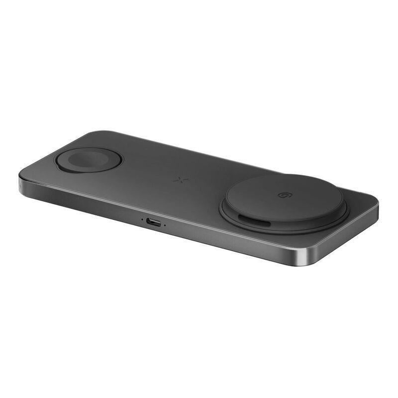 Bazic GoMag Station 3-in-1 Magnetic Fast Wireless Charger with Built-In Apple Watch Charger - Black, , large image number 3