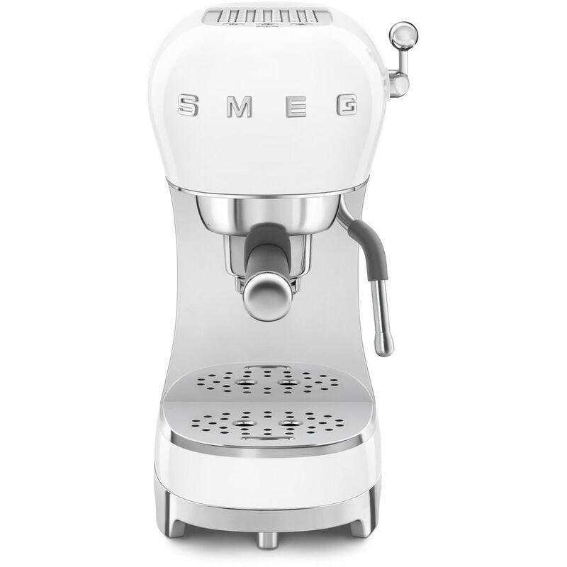 SMEG ECF02WHUK Espresso Coffee Machine With Steam Wand - White, , medium