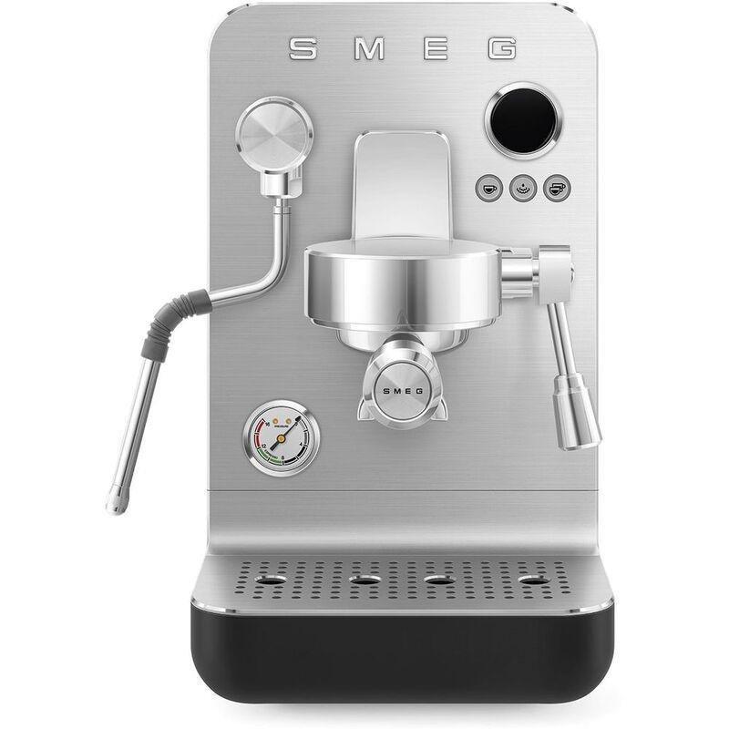 SMEG EMC02BLMUK SMEG Mini Pro Coffee Machine - Black, , medium