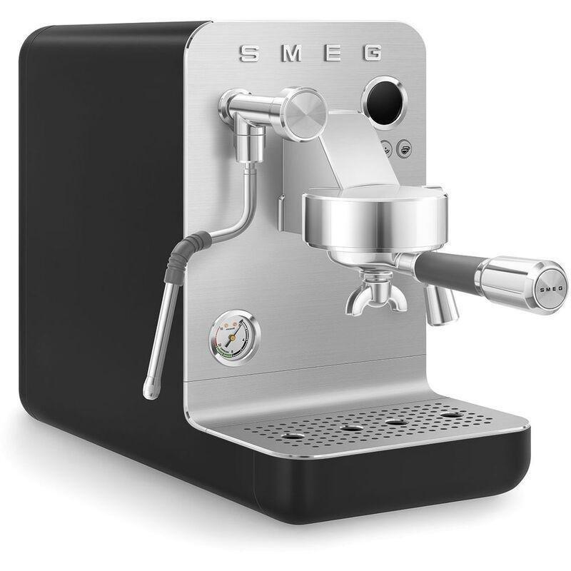 SMEG EMC02BLMUK SMEG Mini Pro Coffee Machine - Black, , large image number 2