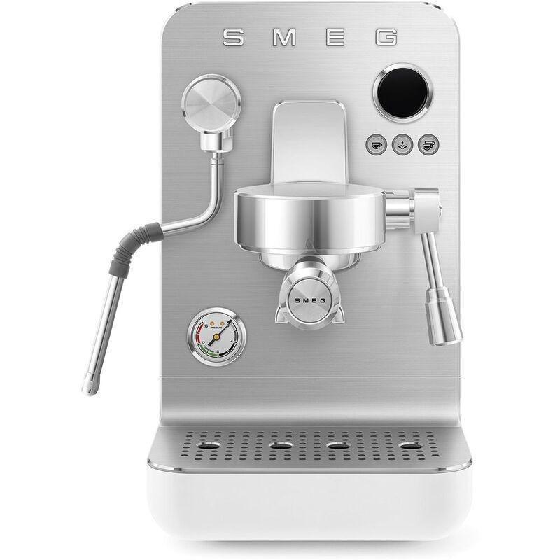 SMEG EMC02WHMUK SMEG Mini Pro Coffee Machine - White, , medium