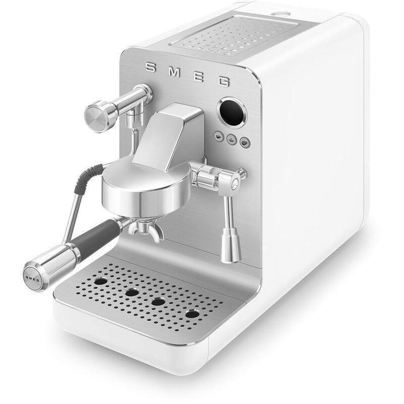 SMEG EMC02WHMUK SMEG Mini Pro Coffee Machine - White, , large image number 2
