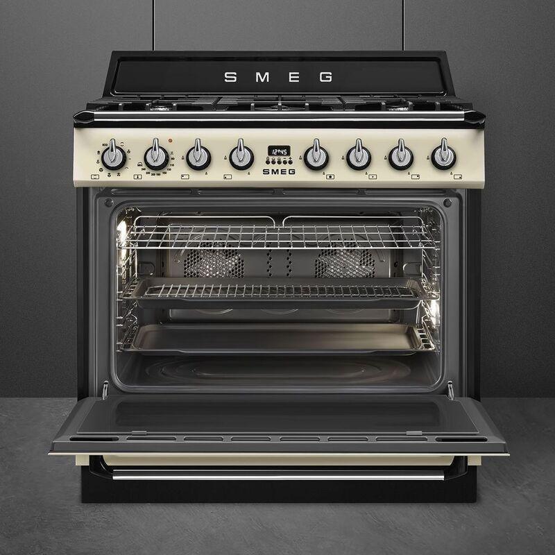 SMEG TR90GMP Victoria 90 x 60 cm Cooker with Gas Hob - Cream, , large image number 2