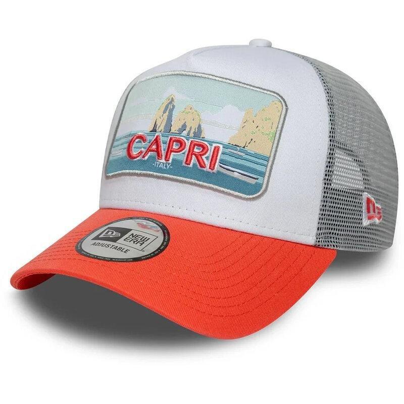 New Era Summer Trucker Capri Osfm Grey/Red Cap, , medium