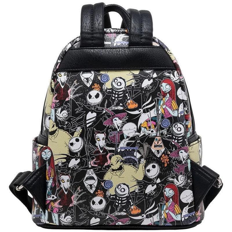 Loungefly Leather The Nightmare Before Christmas Alloverprint Mini Faux Leather Backpack, , large image number 0