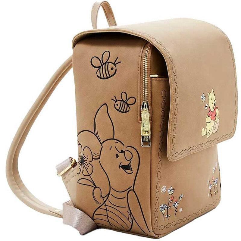Loungefly Leather Disney Pooh Minimal Embroidered Mini Backpack, , medium