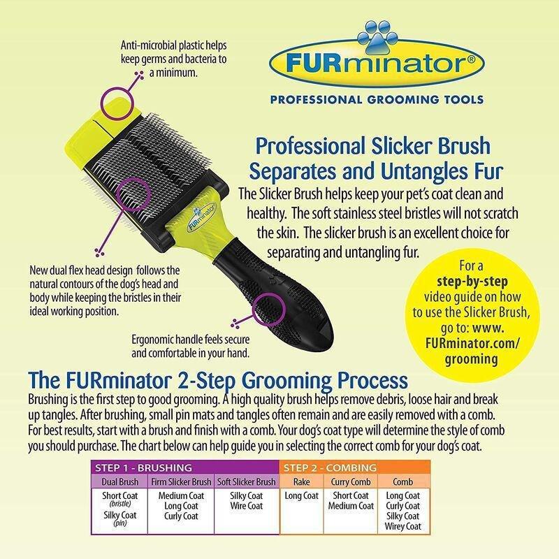 FURMINATOR - Furminator Soft Pet Slicker Brush (Large)