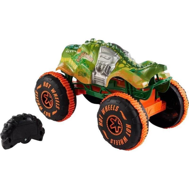 Hot Wheels Monster Trucks Sharks Vs Dinos 1.15 Scale Remote Control Car, , medium