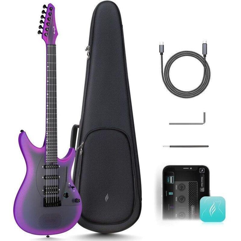 Enya Inspire Smart Electric Guitar - Royal Purple, , medium