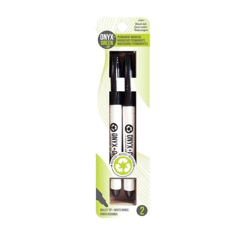 Onyx + Green Permanent Markers Black Ink Recycled PET (2 Pack), , large image number 2