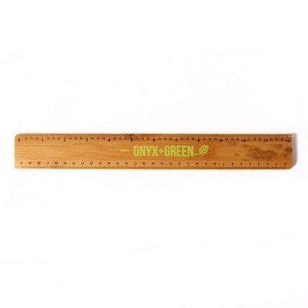 ONYX + GREEN - Onyx + Green 12 Inch/30 cm Ruler Bamboo