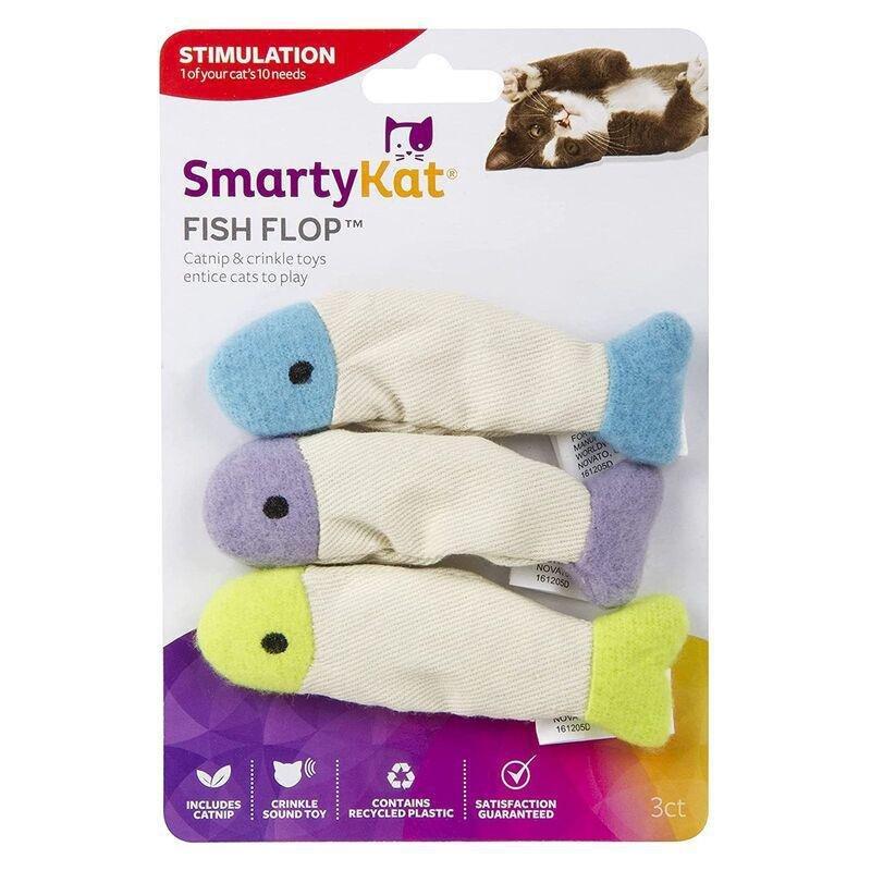Smartykat Fish Flop Crinkle Catnip Toys (Set of 3), , large image number 0