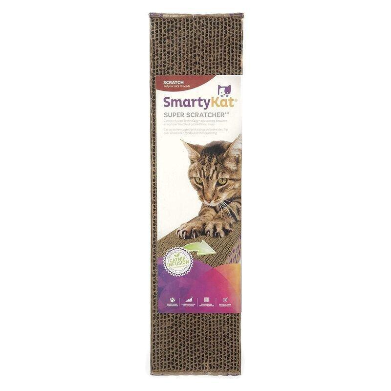 Smartykat Super Scratcher Single Wide Corrugate Cat Scratcher with Infused Catnip, , large image number 0