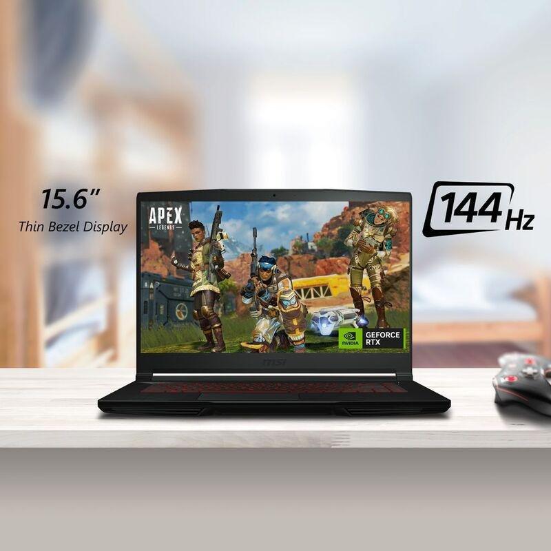 MSI Thin GF63 12VE Gaming Laptop Intel Core i5-12450H/8GB/512SSD/NVIDIA GeForce RTX 4050 6GB/15.6-inch FHD/144hz/Windows 11 Home - Black, , large image number 4