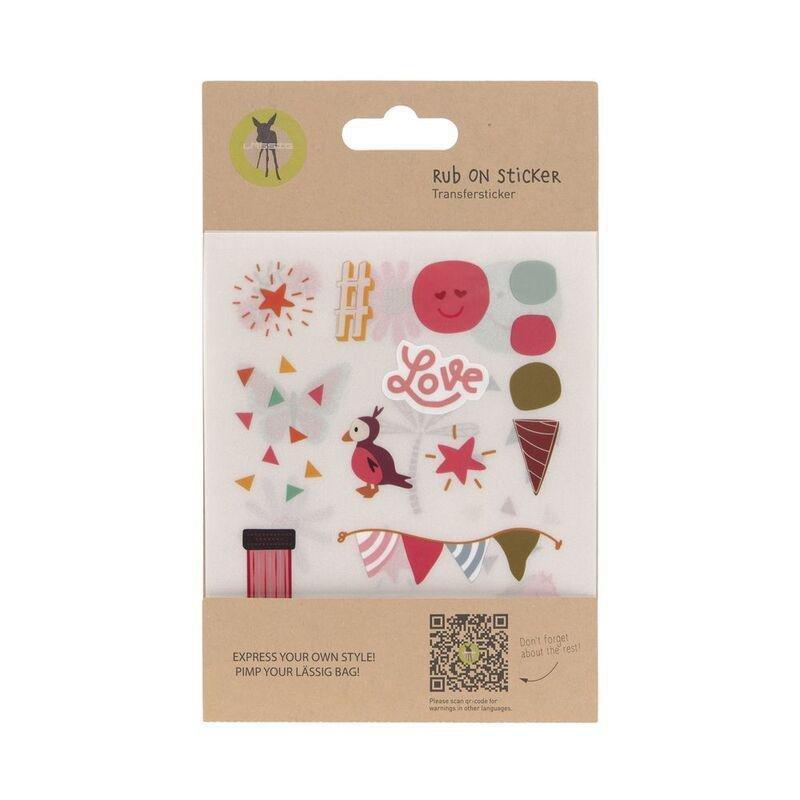 Lassig Stickers Rub On - Happy (Set of 3), , large image number 0