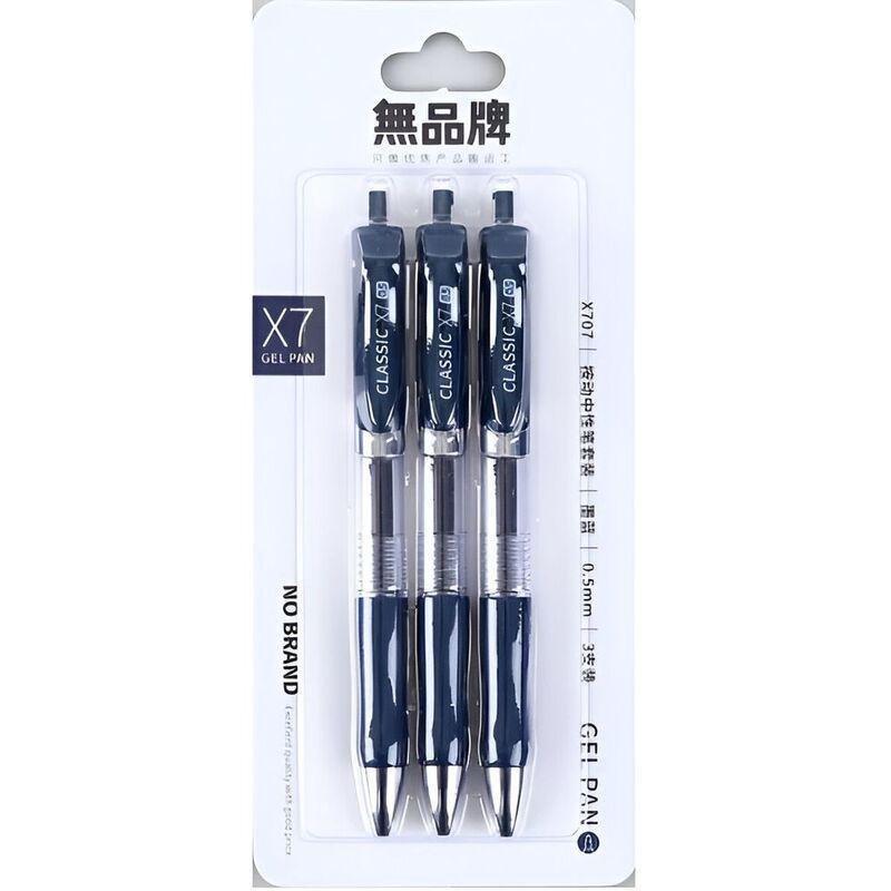 Languo Blue Press Gel Pen Set 0.5 mm (Pack of 3), , large image number 0