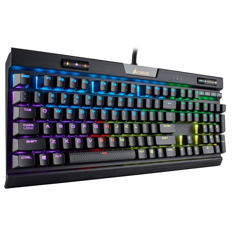 Corsair K70 RGB Mk.2 Rapidfire Black/RGB LED/Cherry MX Speed Mechanical Gaming Keyboard, , large image number 6