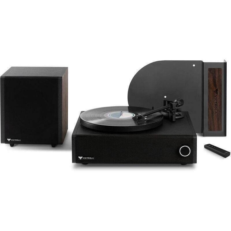 Victrola V1 Premium Turntable Soundbar System Bundle - Espresso (Subwoofer And Cleaning Kit Included), , medium