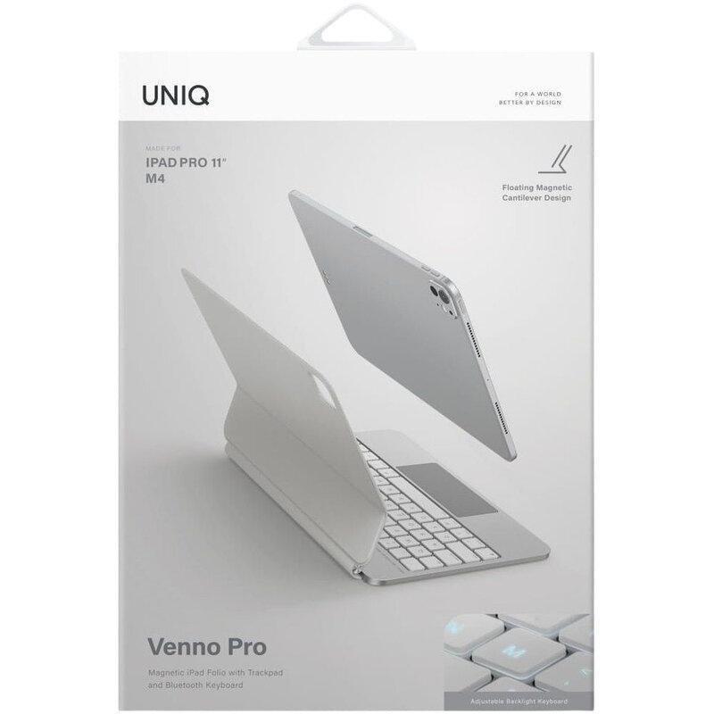 UNIQ Venno Pro Magnetic Smart Keyboard Folio For iPad Pro 11 M4 - Cloud White, , large image number 1