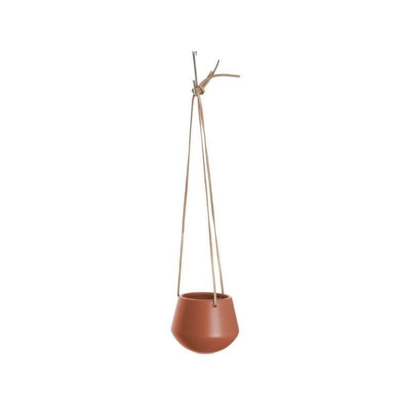 Present Time Hanging Pot Skittle Small Matt Clay Brown, , large image number 0