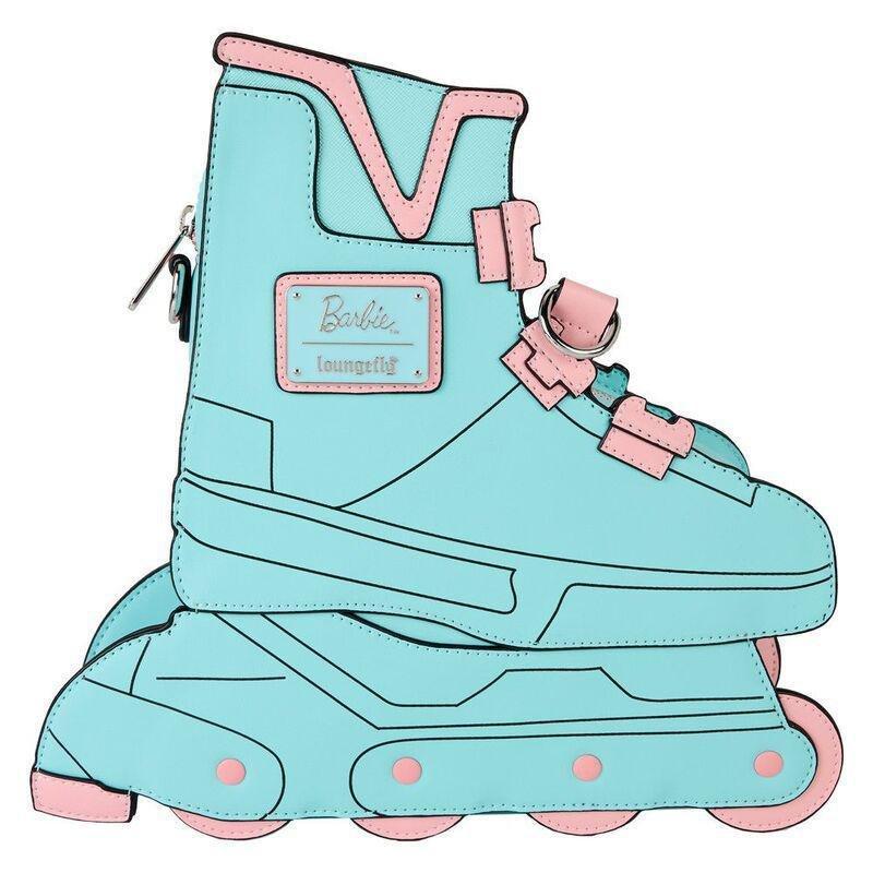 Loungefly Leather Mattel Classic Barbie Figural Skate Crossbody, , medium