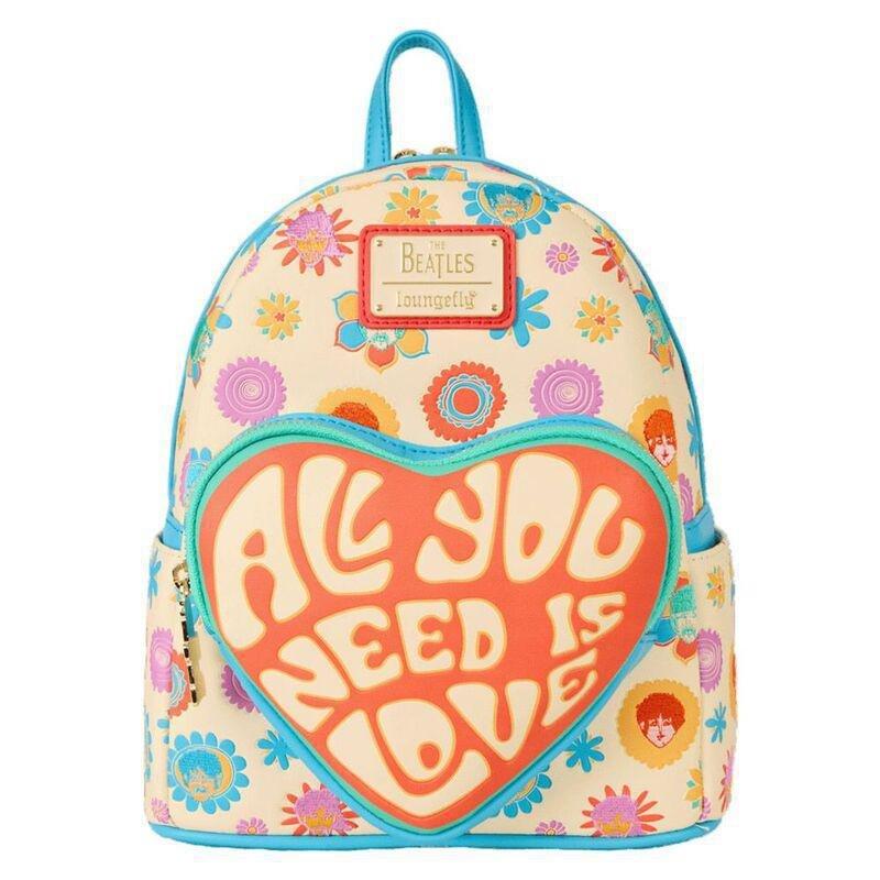 Loungefly Leather The Beatles Mini Backpack, , medium