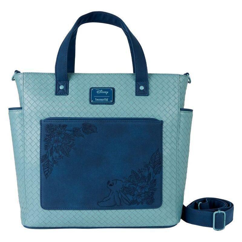 Loungefly Tote Bag Disney Stitch Quiet Fandom Convertible Tote Bag, , medium