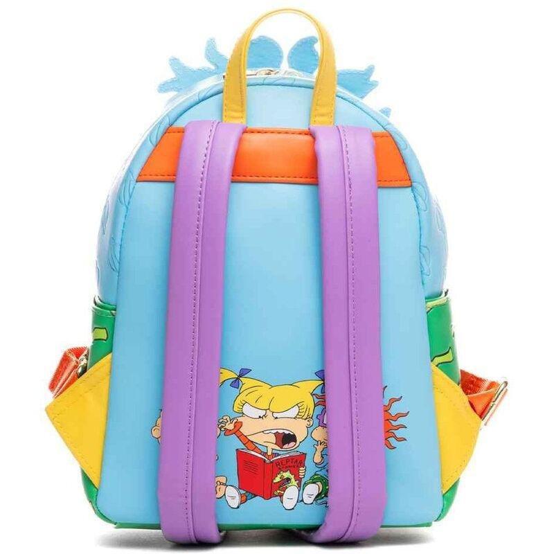 Loungefly Leather Rugrats Tommy Chuckie And Angelica Triple Pockey Cosplay Mini Backpack, , medium