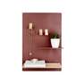 PRESENT TIME INC - Present Time Memo Board Perky Mesh Iron Clay Brown
