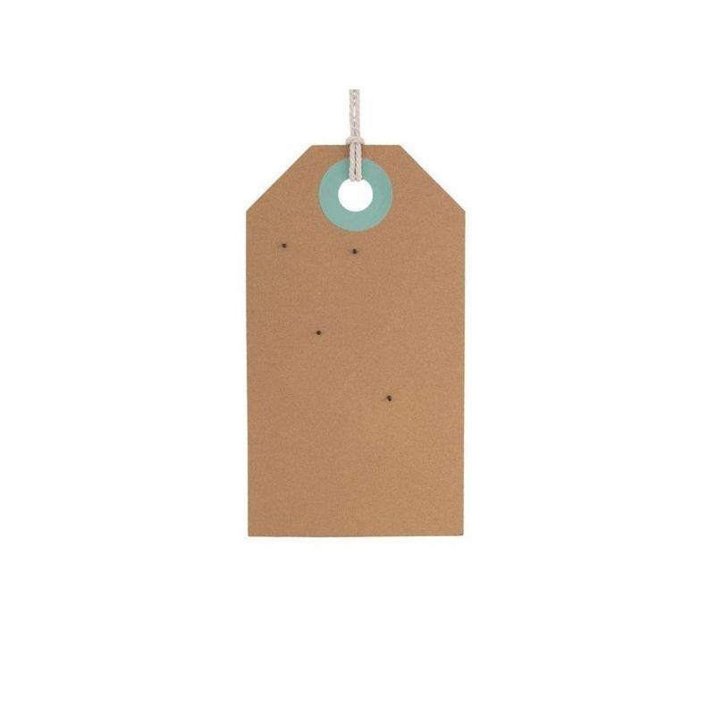 Present Time Memo Board Tag Cork Blue & Green, , large image number 0