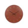KARLSSON - Karlsson Wall Clock Mirror Numbers Glass Clay Brown