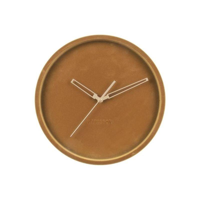 Karlsson Wall Clock Lush Velvet Caramel Brown, , large image number 0