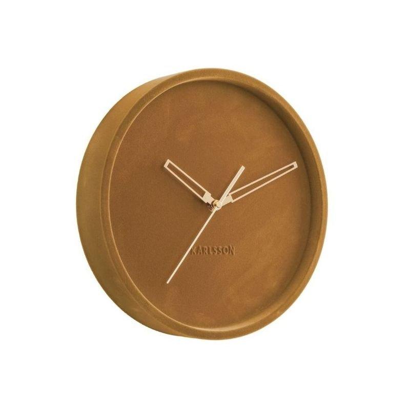 Karlsson Wall Clock Lush Velvet Caramel Brown, , large image number 1