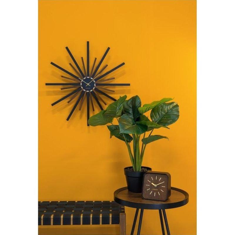 Karlsson Wall Clock Diva Black W. Walnut Painted, , large image number 1