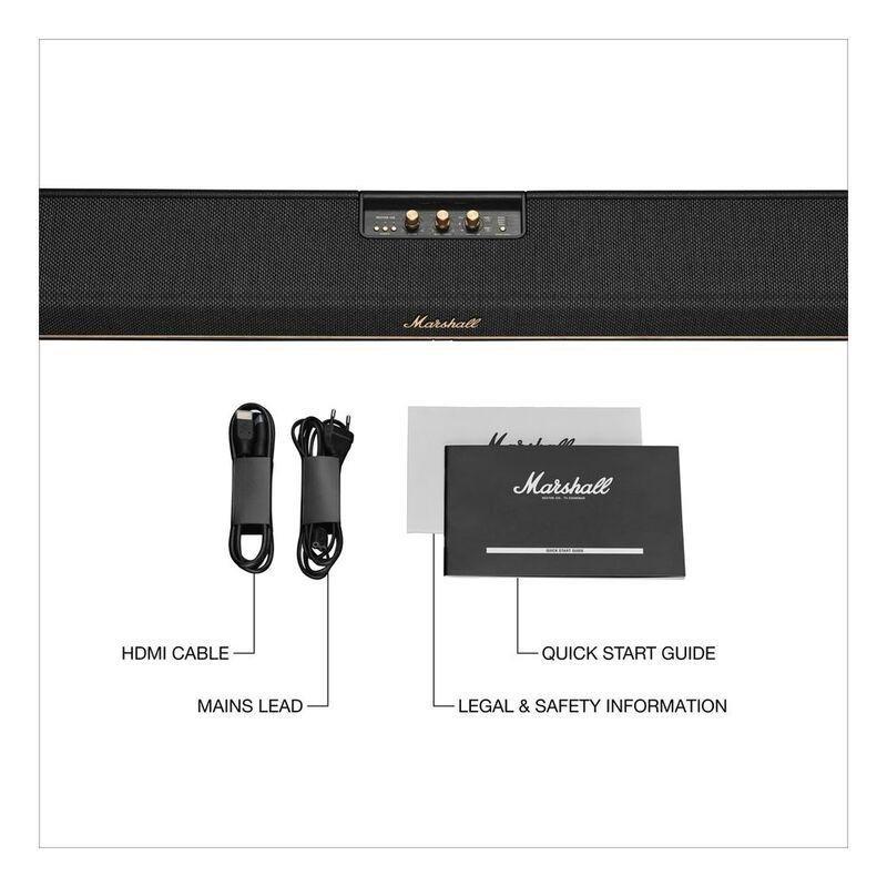 Marshall Heston 120 Black TV Soundbar - Black, , medium
