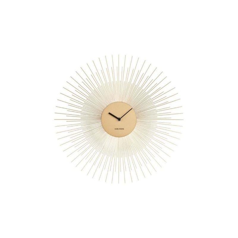 Karlsson Wall Clock Peony Steel Gold, , large image number 0