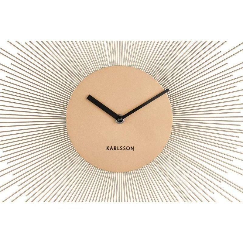Karlsson Wall Clock Peony Steel Gold, , large image number 1
