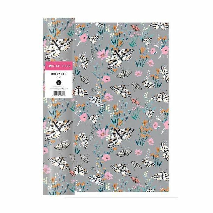 Penny Kennedy Louise Tiler Grey Floral Roll Wrap, , large image number 0