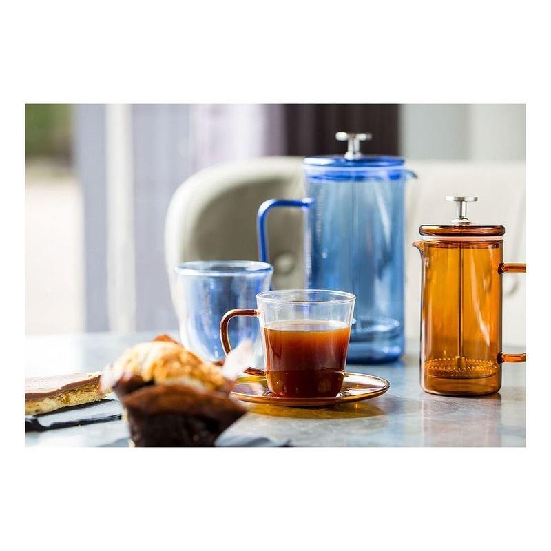 Kitchencraft L.A. Cafetiere Amber-Coloured 3-Cup Glass Cafetiere 350ml, , large image number 1