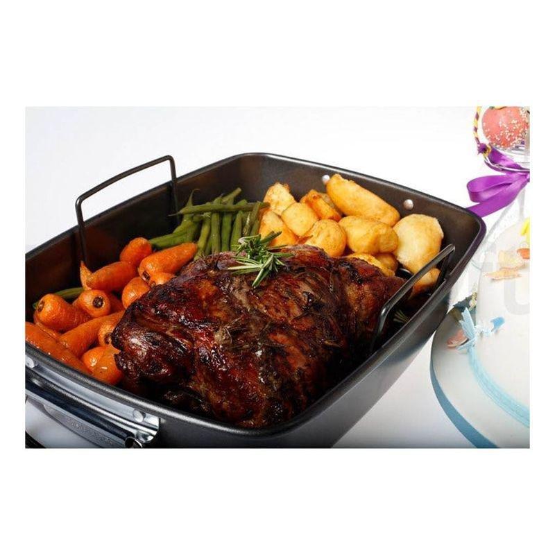Kitchencraft Masterclass Non-Stick Roasting Pan with Rack, , large image number 3