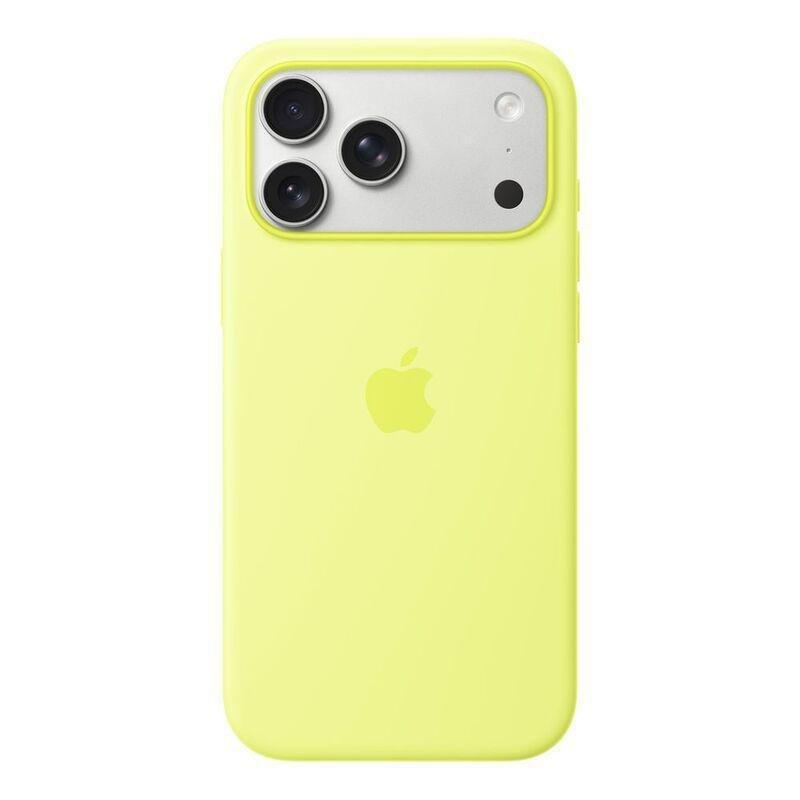 Apple iPhone 17 Pro Max Silicone Case with MagSafe - Neon Yellow, , medium
