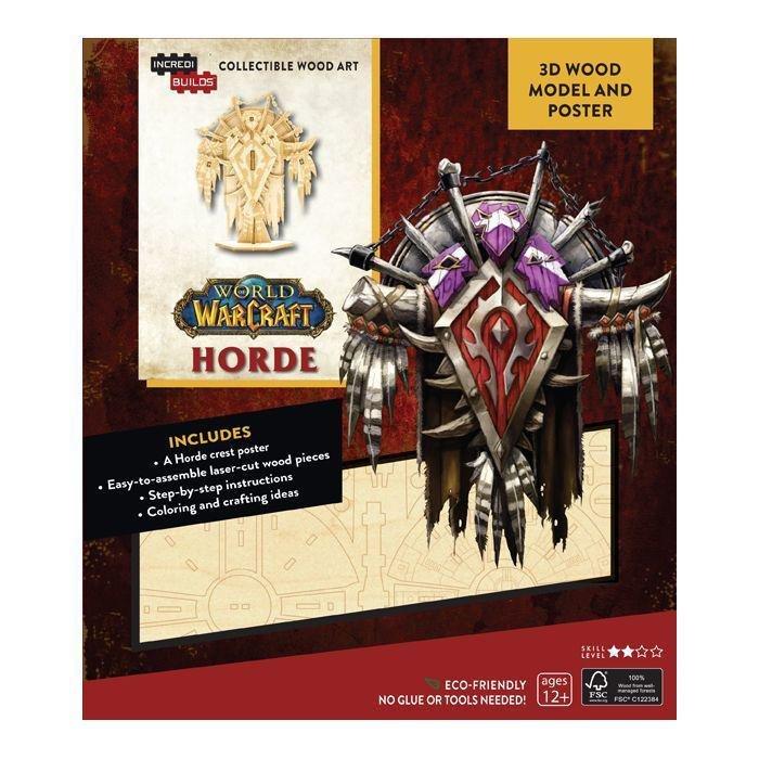Incredibuilds World Of Warcraft Horde 3D Wood Model And Poster, , large image number 0