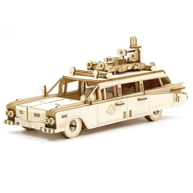 Incredibuilds Ghostbusters Ectomobile Book And 3D Wood Model, , large image number 3