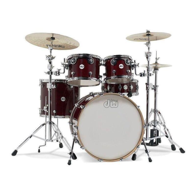 DW Drum Set Design Series 5-piece Shell Pack - Cherry Stain (Cymbals & Hardware Not Included), , large image number 0