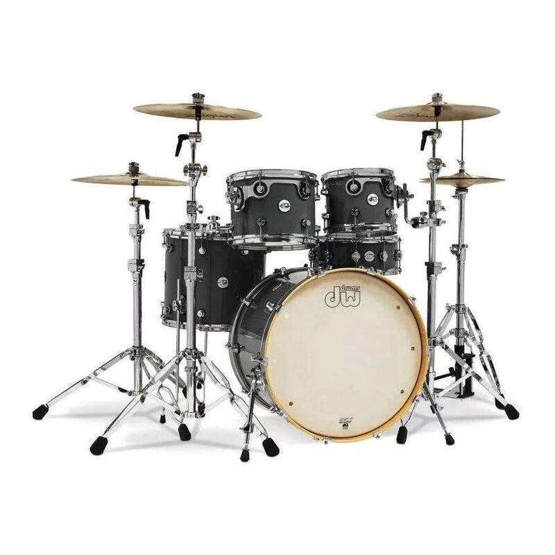 DW Drum Set Design Series 5-piece Shell Pack - Steel Gray (Cymbals & Hardware Not Included), , large image number 0